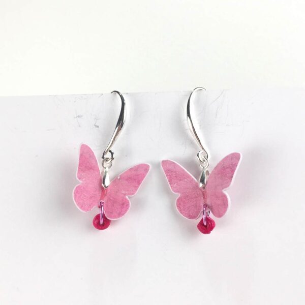 pendientes papel mariposa primavera alegres