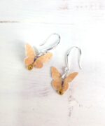 pendientes papel mariposa primavera alegres