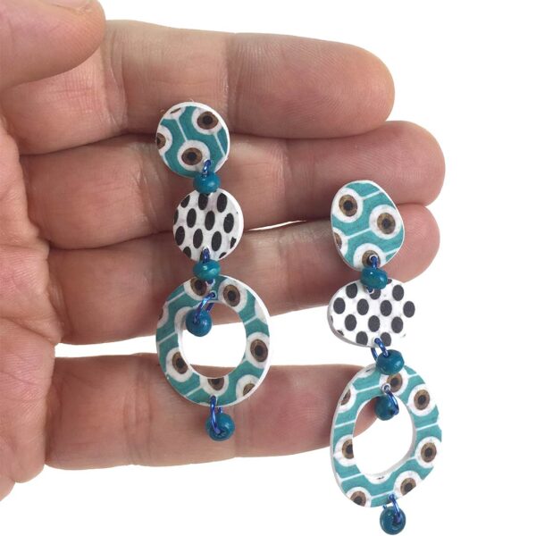 pendientes hechos mano mujer originales de fiesta