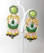 pendientes elegantes hechos a mano de fiesta en papel y plata